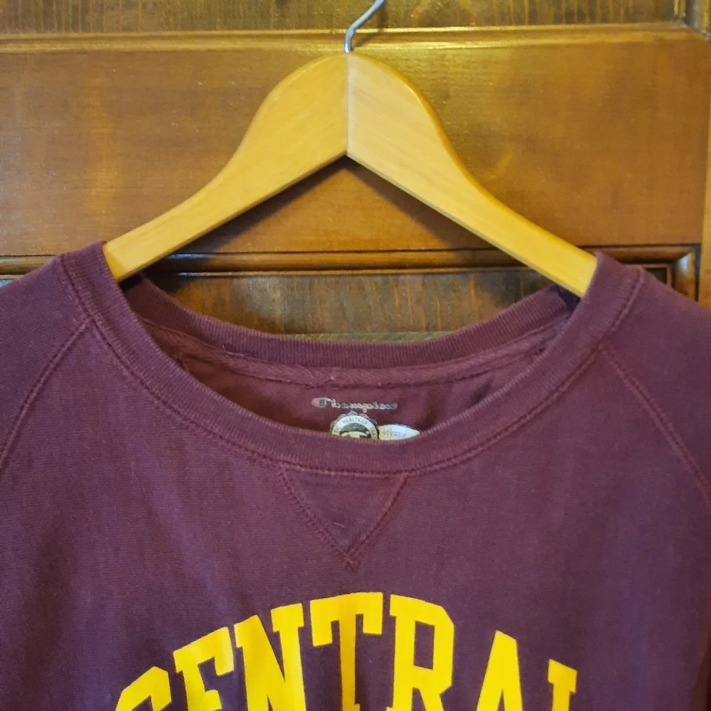Champion Reverse Weave CMU Central Michigan University Crewneck Sweatshirt - Picture 4 of 9